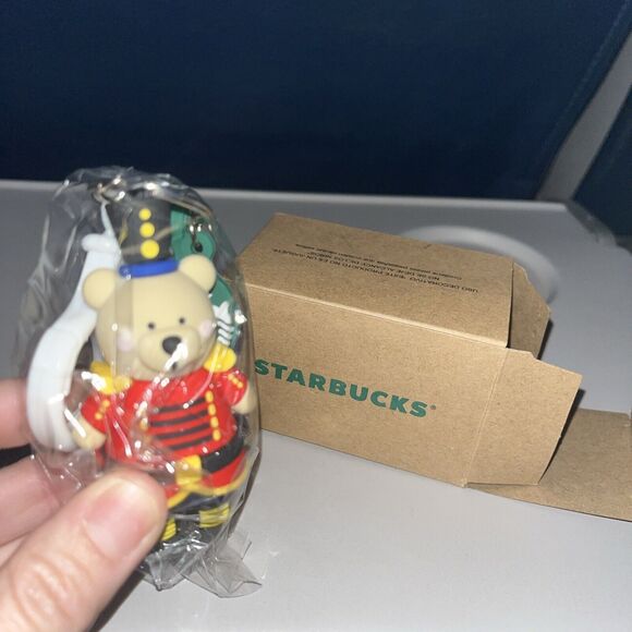 Starbucks Nutcracker Bearista Keychain Clip Holiday Christmas 2023 Ornament NIB - Picture 1 of 6